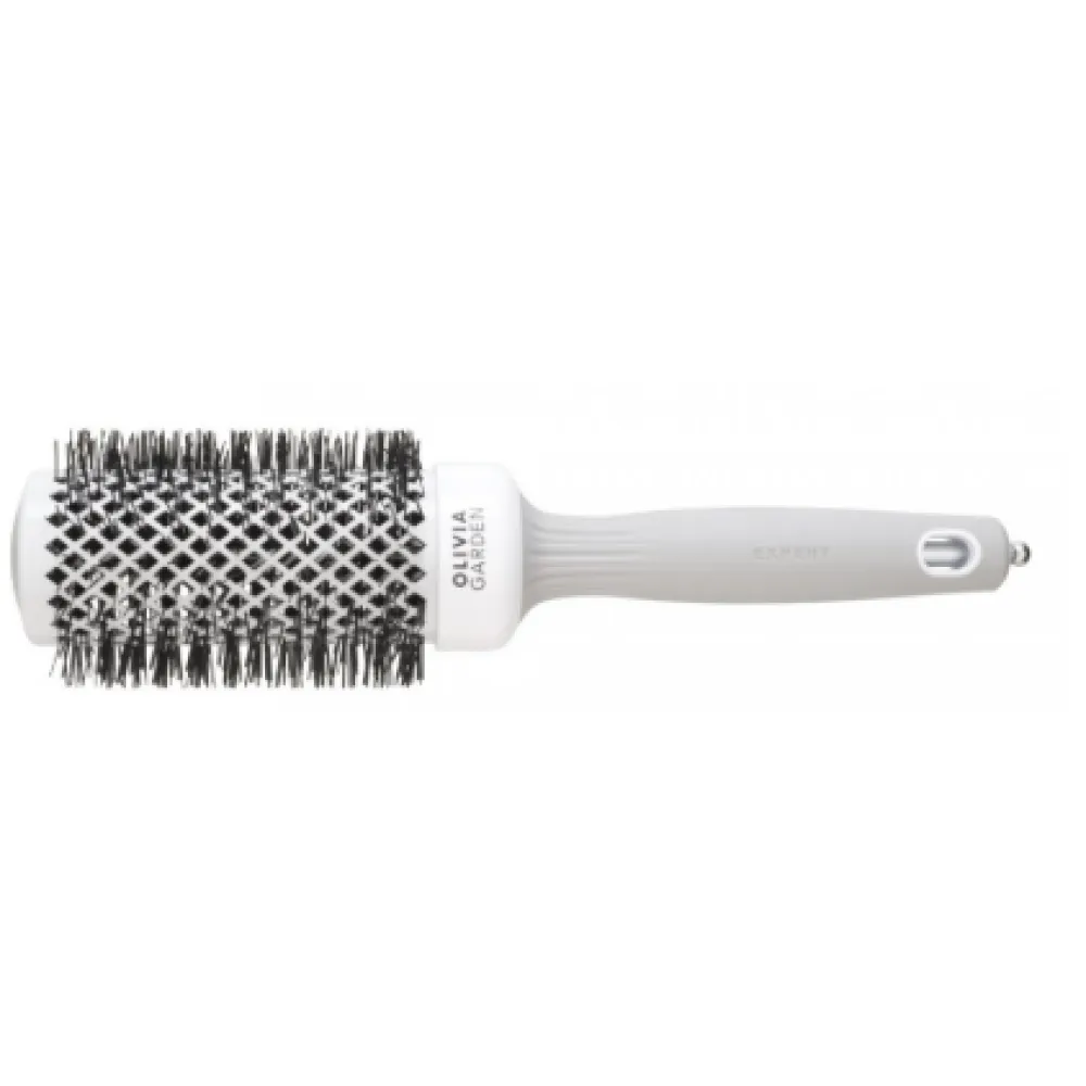 Olivia Garden Expert Blowout Shine White&Grey hairbrush, 45mm - брашинг Olivia Garden Expert Blowout Shine White&Grey hairbrush, 45mm - брашинг