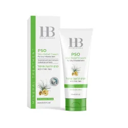 H&B Psoderm Skin Relief Cream - Nomierinošs krēms ķermenim, psoriāzes ādai, 200ml