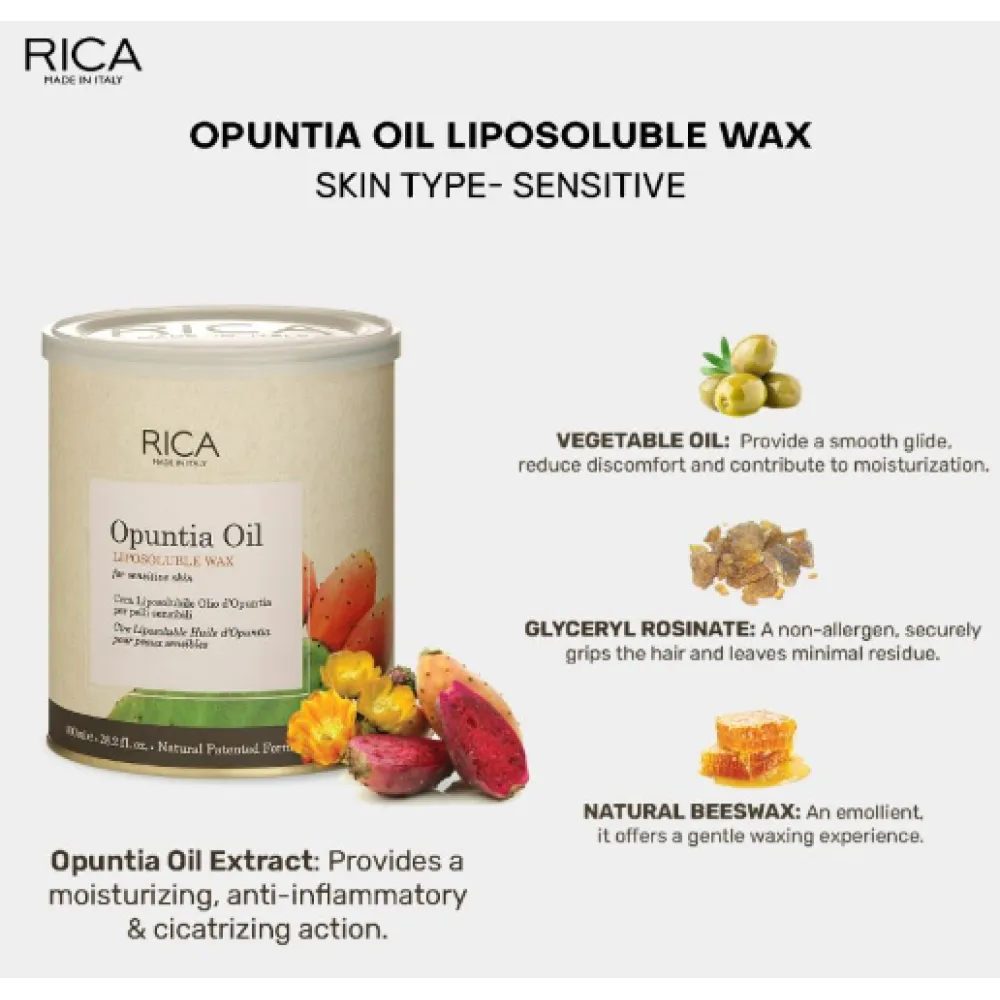 RICA Opuntia oil wax - Vasks ar opuncijas eļļu, 400ml