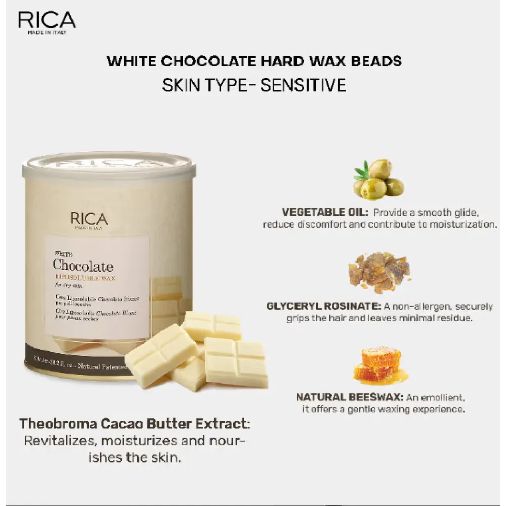 RICA White Chocolate wax, 800ml