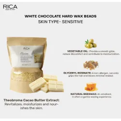 RICA White Chocolate Hard wax beads, 800gr.