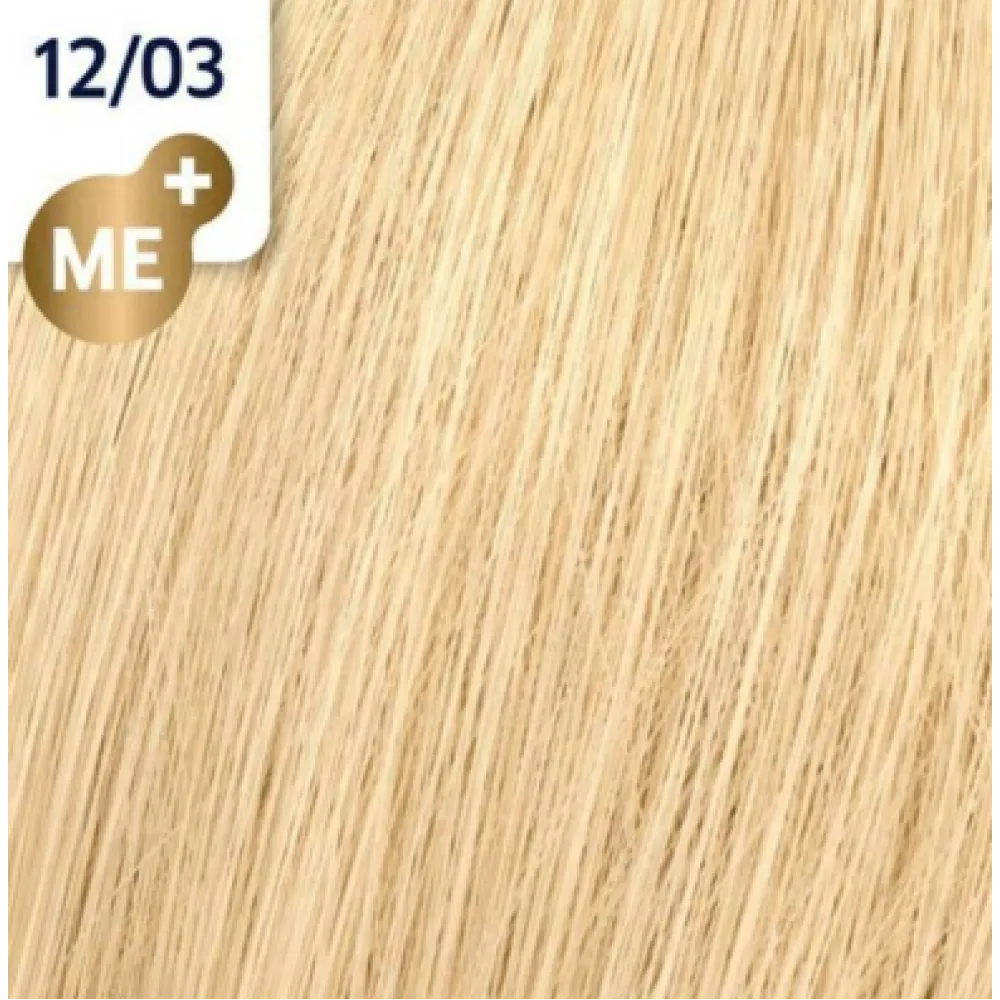 WELLA PROFESSIONALS KOLESTON PERFECT ME+ - Краска для волос, 12/03 - ОСОБО НАТУРАЛЬНЫЙ ЗОЛОТИСТЫЙ БЛОНД