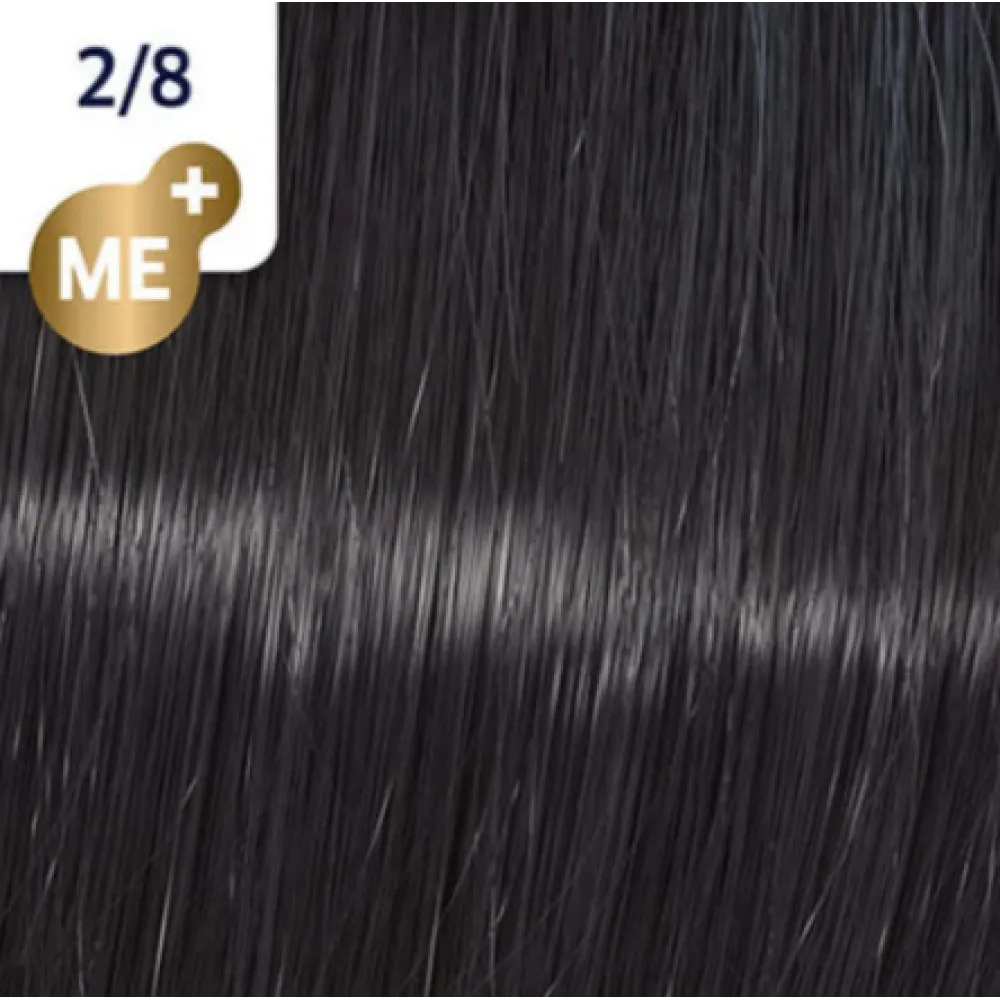 WELLA PROFESSIONALS KOLESTON PERFECT ME+ - Matu krāsa, 2/8 - MELNI ZILS