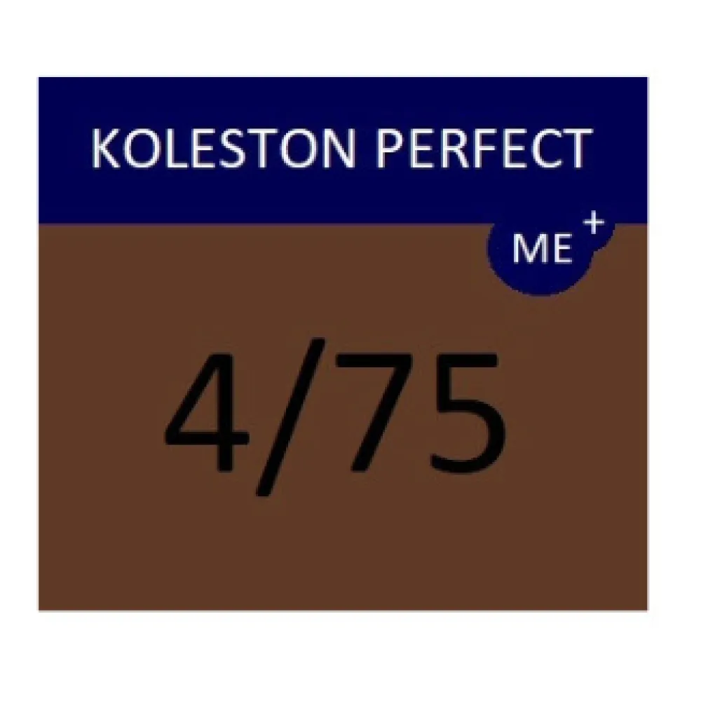 WELLA PROFESSIONALS KOLESTON PERFECT ME+ - Matu krāsa, 4/75 - BRŪNS SARKANKOKS
