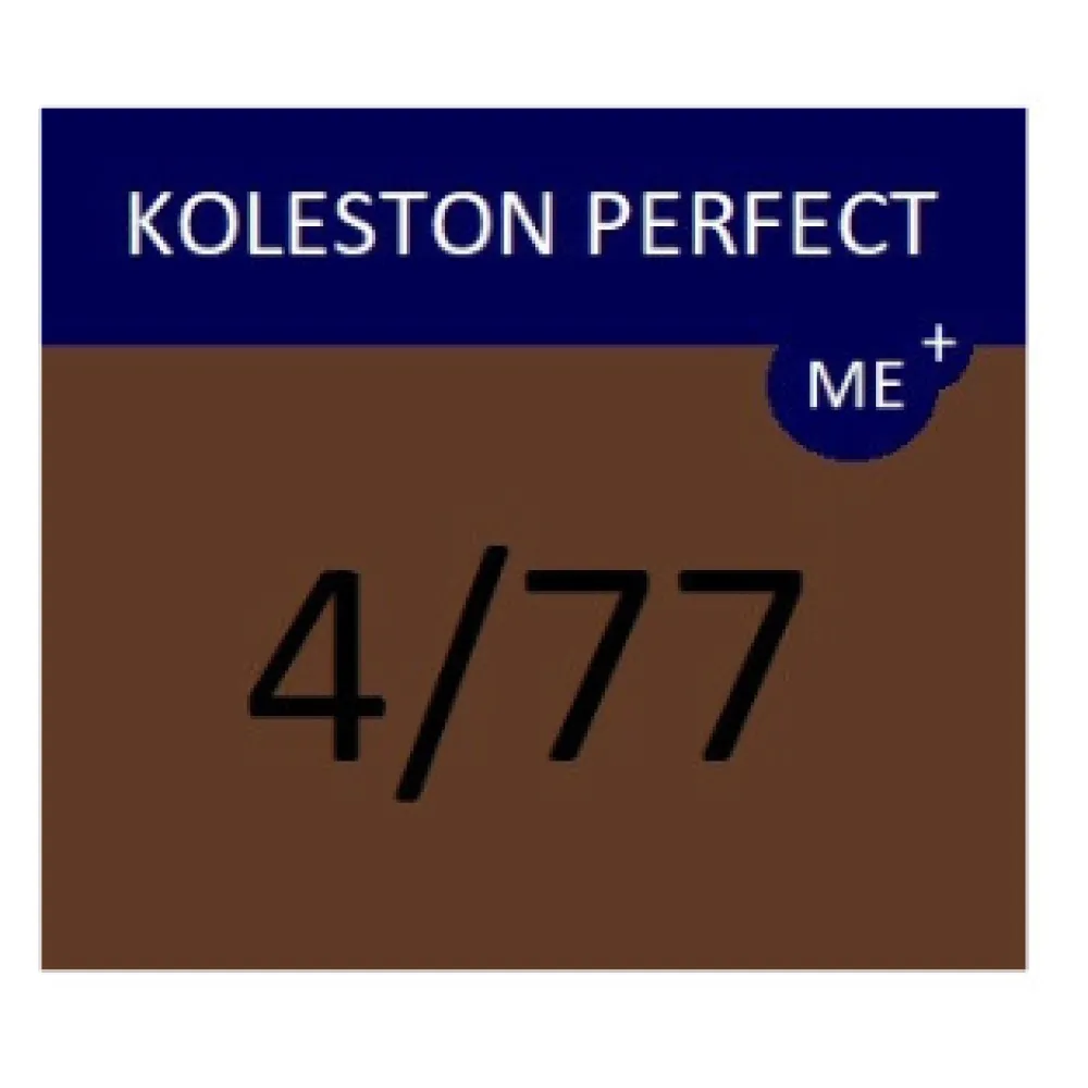 WELLA PROFESSIONALS KOLESTON PERFECT ME+ - Matu krāsa, 4/77 - BRŪNS INTENSĪVI BRŪNS