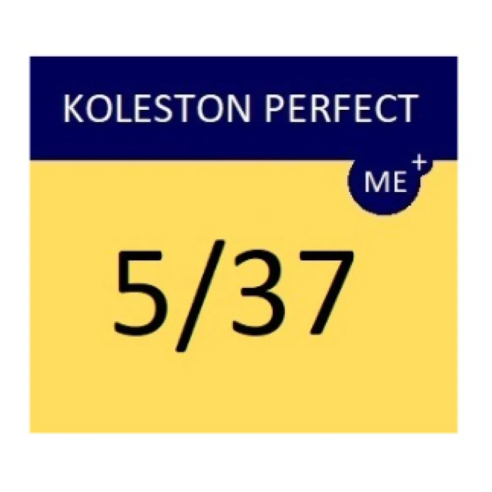 WELLA PROFESSIONALS KOLESTON PERFECT ME+ - Matu krāsa, 5/37 - GAIŠI ZELTA BRŪNS