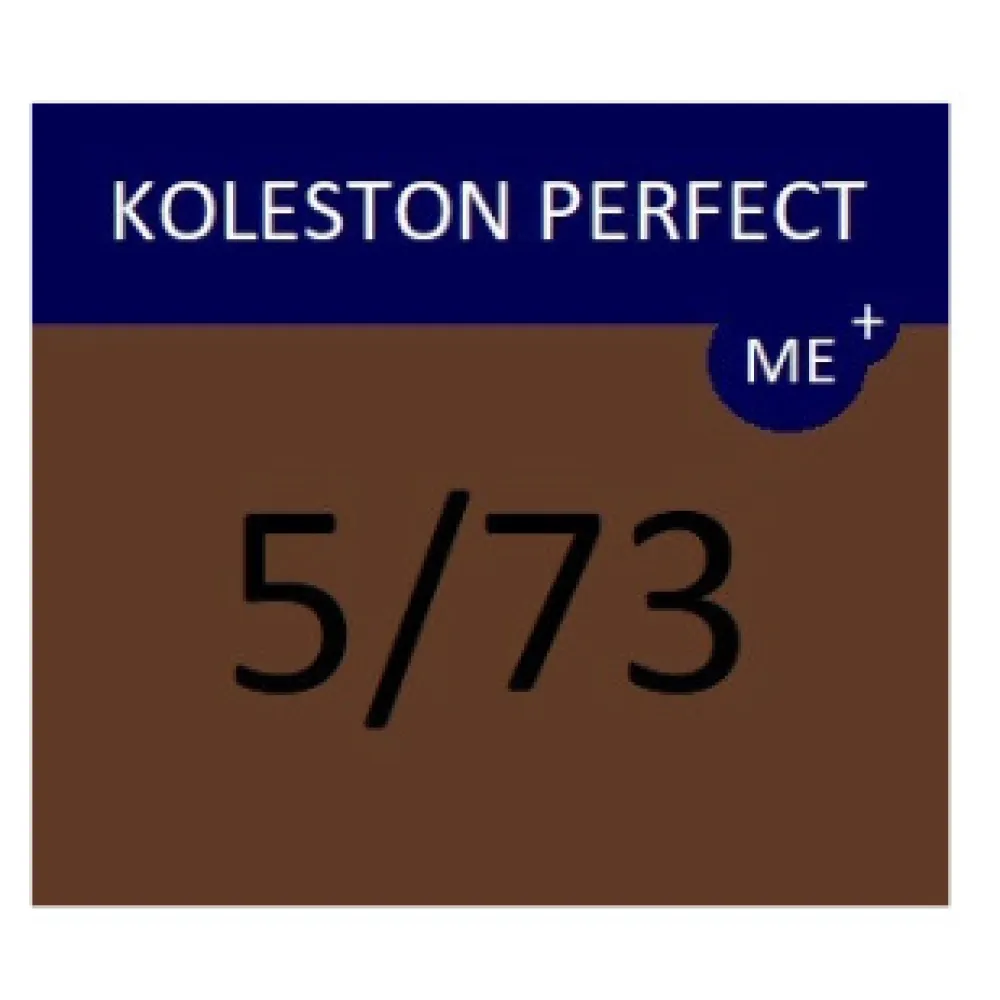 WELLA PROFESSIONALS KOLESTON PERFECT ME+ - Matu krāsa, 5/73 - GAIŠI BRŪNS ZELTA BRŪNS