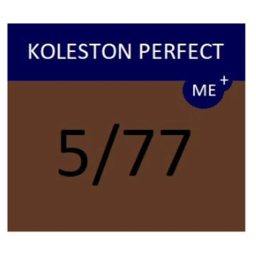 WELLA PROFESSIONALS KOLESTON PERFECT ME+ - Matu krāsa, 5/77 - GAIŠI INTENSĪVI BRŪNS