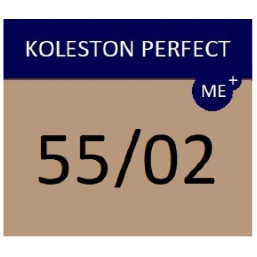 WELLA PROFESSIONALS KOLESTON PERFECT ME+ - Matu krāsa, 55/02 - GAIŠI BRŪNS INTENSĪVI NATURĀLAIS MATĒTS