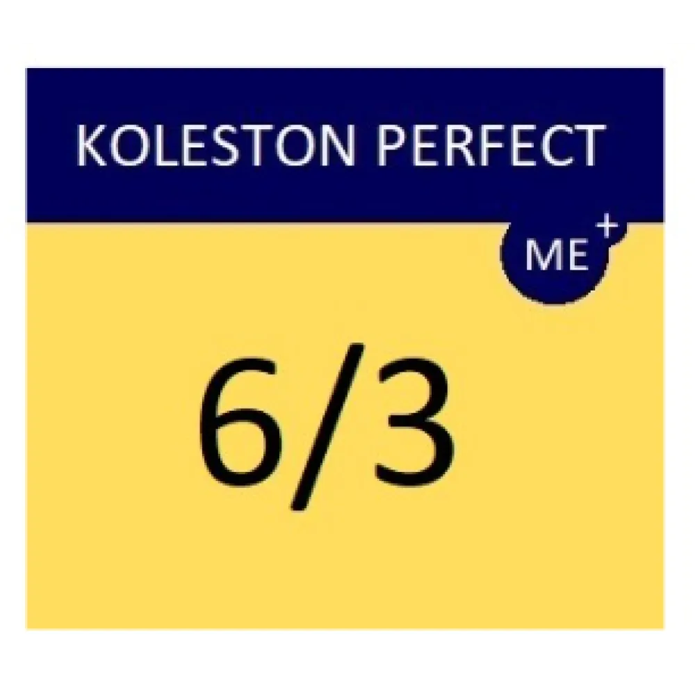 WELLA PROFESSIONALS KOLESTON PERFECT ME+ - Matu krāsa, 6/3 - TUMŠI ZELTA BLONDS
