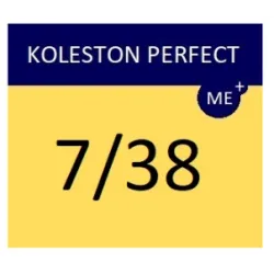 WELLA PROFESSIONALS KOLESTON PERFECT ME+ - Matu krāsa, 7/38 - VIDĒJI BLONDS ZELTA PĒRĻU