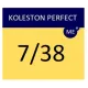 WELLA PROFESSIONALS KOLESTON PERFECT ME+ - Matu krāsa, 7/38 - VIDĒJI BLONDS ZELTA PĒRĻU