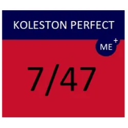 WELLA PROFESSIONALS KOLESTON PERFECT ME+ - Matu krāsa, 7/47 - VIDĒJI SARKANS BRŪNI BLONDS