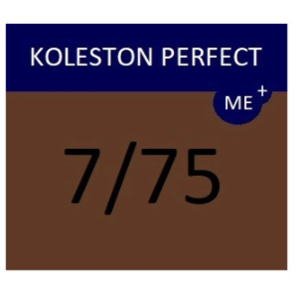 WELLA PROFESSIONALS KOLESTON PERFECT ME+ - Matu krāsa, 7/75 - VIDĒJI BLONDS BRŪNS SARKANI-VIOLETS