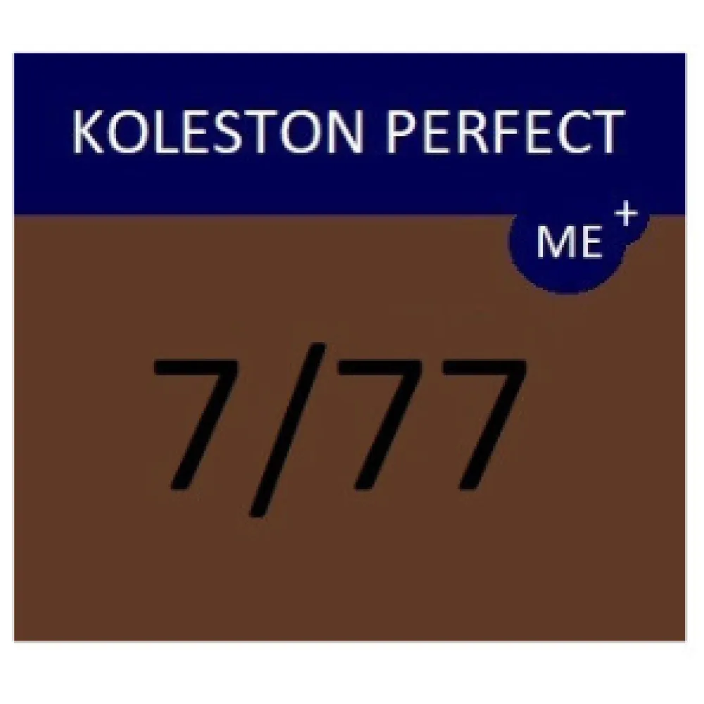 WELLA PROFESSIONALS KOLESTON PERFECT ME+ - Matu krāsa, 7/77 - VIDĒJI BLONDS INTENSĪVI BRŪNS