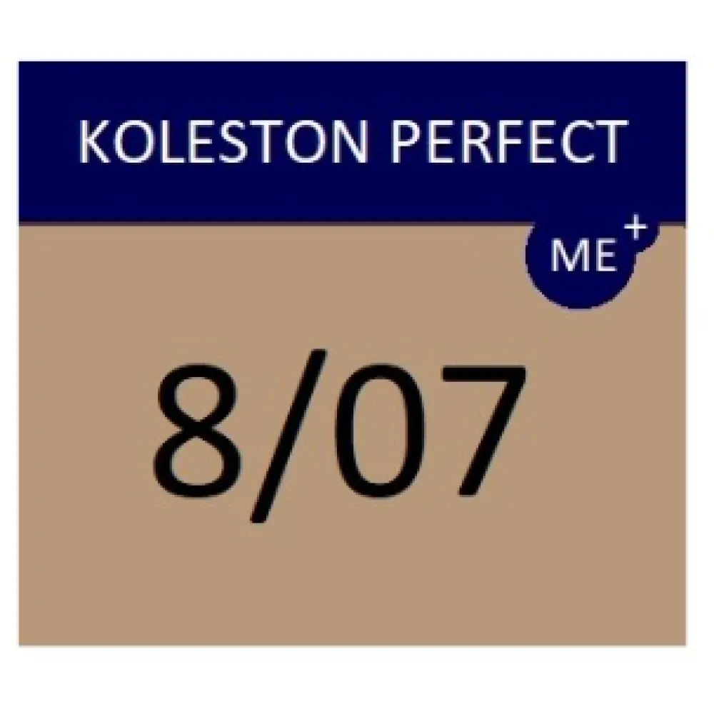 WELLA PROFESSIONALS KOLESTON PERFECT ME+ - Matu krāsa, 8/07 - GAIŠI BLONDS NATURĀLAIS BRŪNS