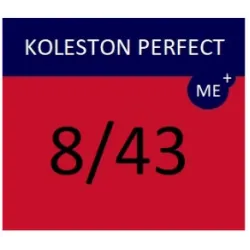 WELLA PROFESSIONALS KOLESTON PERFECT ME+ - Matu krāsa, 8/43 - GAIŠI SARKANS ZELTA BLONDS