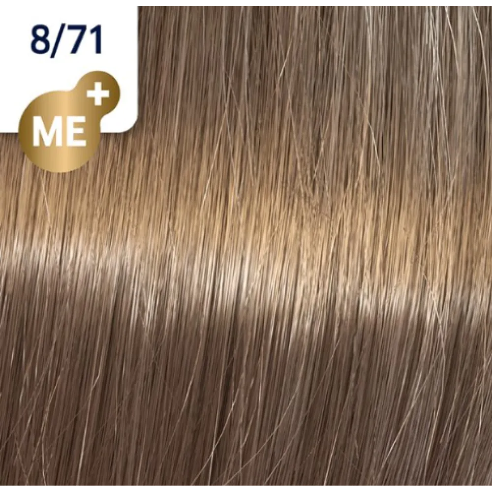 WELLA PROFESSIONALS KOLESTON PERFECT ME+ - Matu krāsa, 8/71 - GAIŠI BLONDS PELNU BRŪNS