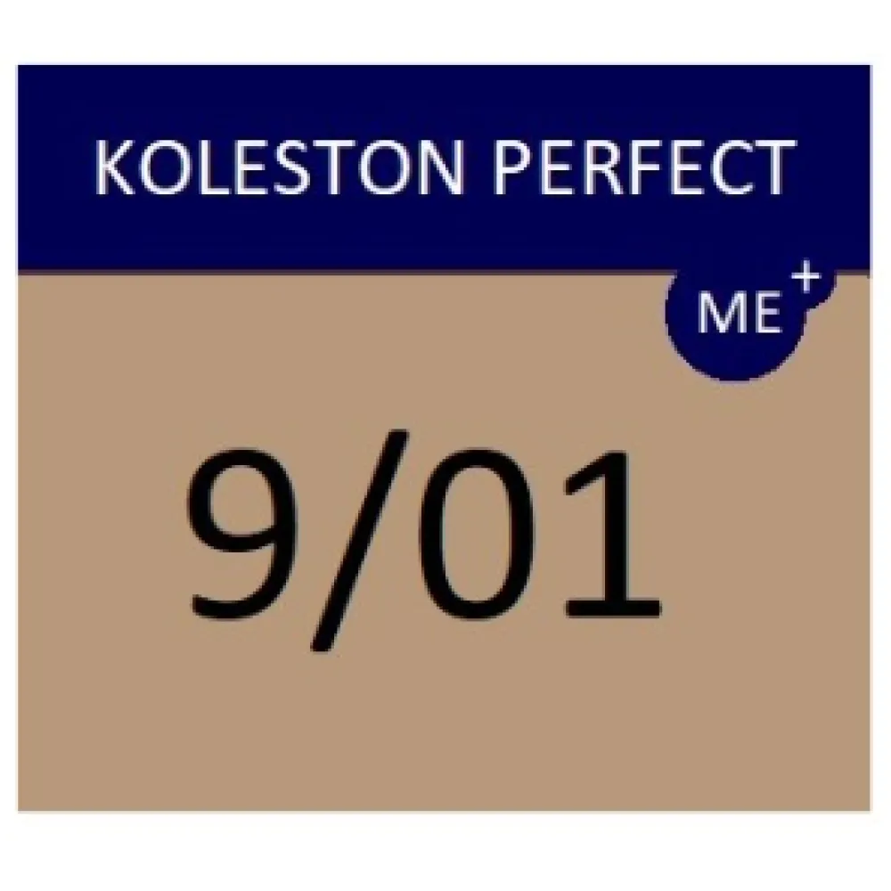 WELLA PROFESSIONALS KOLESTON PERFECT ME+ - Matu krāsa, 9/01 - ĻOTI GAIŠS NATURĀLAIS PELNU BLONDS