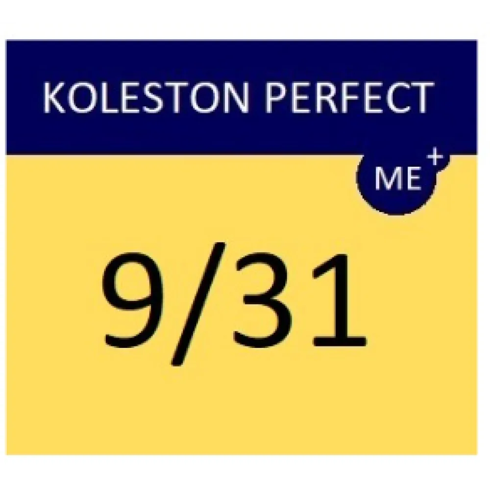 WELLA PROFESSIONALS KOLESTON PERFECT ME+ - Краска для волос, 9/31 - ОЧЕНЬ СВЕТЛЫЙ ЗОЛОТИСТЫЙ ПЕПЕЛЬНЫЙ БЛОНД