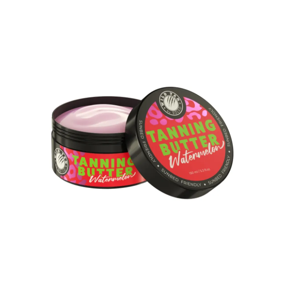 SOLEO Wild Tan Watermelon Tanning Butter - Iedeguma sviests ar arbūzu un melones ekstraktu, 150ml