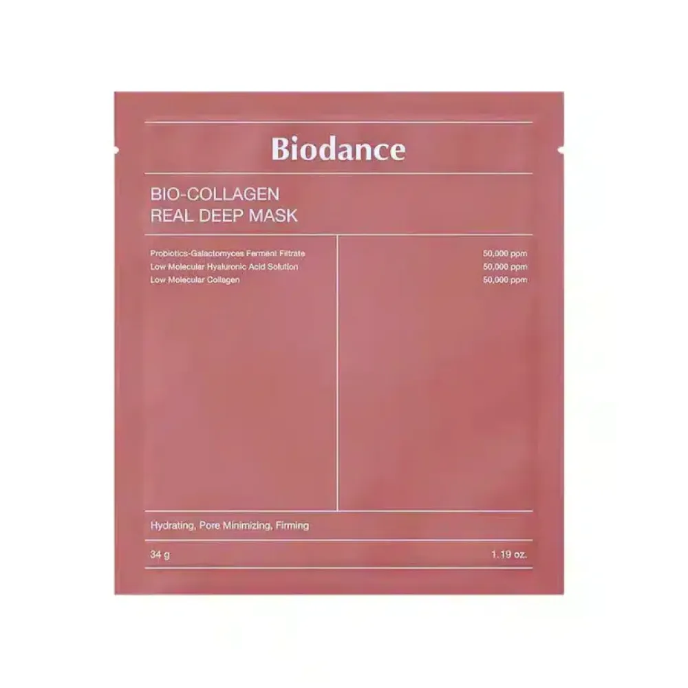 BIODANCE Biodance Bio-Collagen Real Deep mask - Hidrogēla maska ar kolagēnu ādas elastībai, 34g.