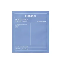 BIODANCE Biodance Hydro Cera-Nol Real Deep Mask - Nakts hidrogela maska ar keramīdiem ādas sausuma novēršanai, 34g