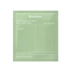 BIODANCE Biodance Refreshing Sea Kelp Real Deep Mask - Nomierinoša hidrogela maska ar aļģēm, 34g.