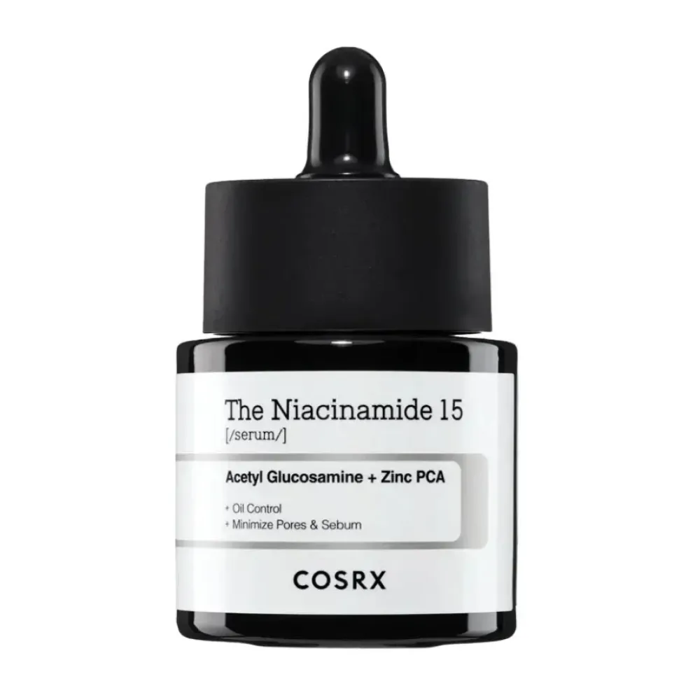 COSRX The Niacinamide 15 serum - Sebumu regulējošs serums aknes novēršanai ar 15% niacinamīdu, 20ml
