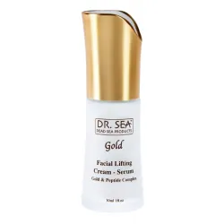 Dr. SEA  Lifting face cream serum with gold and peptide complex - Sejas liftinga serums-krēms ar zeltu un peptīda kompleksu, 30ml