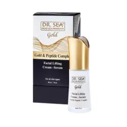 Dr. SEA  Lifting face cream serum with gold and peptide complex - Sejas liftinga serums-krēms ar zeltu un peptīda kompleksu, 30ml