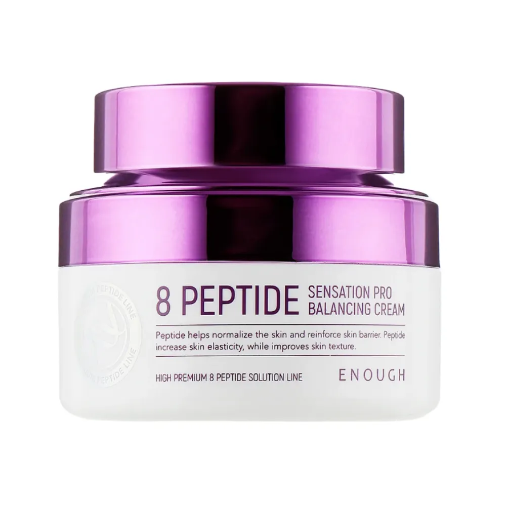 ENOUGH Enough 8 Peptide Sensation Pro Balancing Cream - Pretnovecošanās krēms ar peptīdiem, 50ml