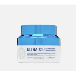 ENOUGH Ultra X10 Collagen Pro Marine Cream - Pretnovecošanas sejas krēms, 50ml