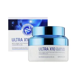 ENOUGH Ultra X10 Collagen Pro Marine Cream - Pretnovecošanas sejas krēms, 50ml