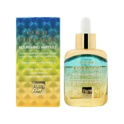 FarmStay Gold Collagen Nourishing Ampoule - Barojošs serums sausai nobriedušai ādai, 35ml