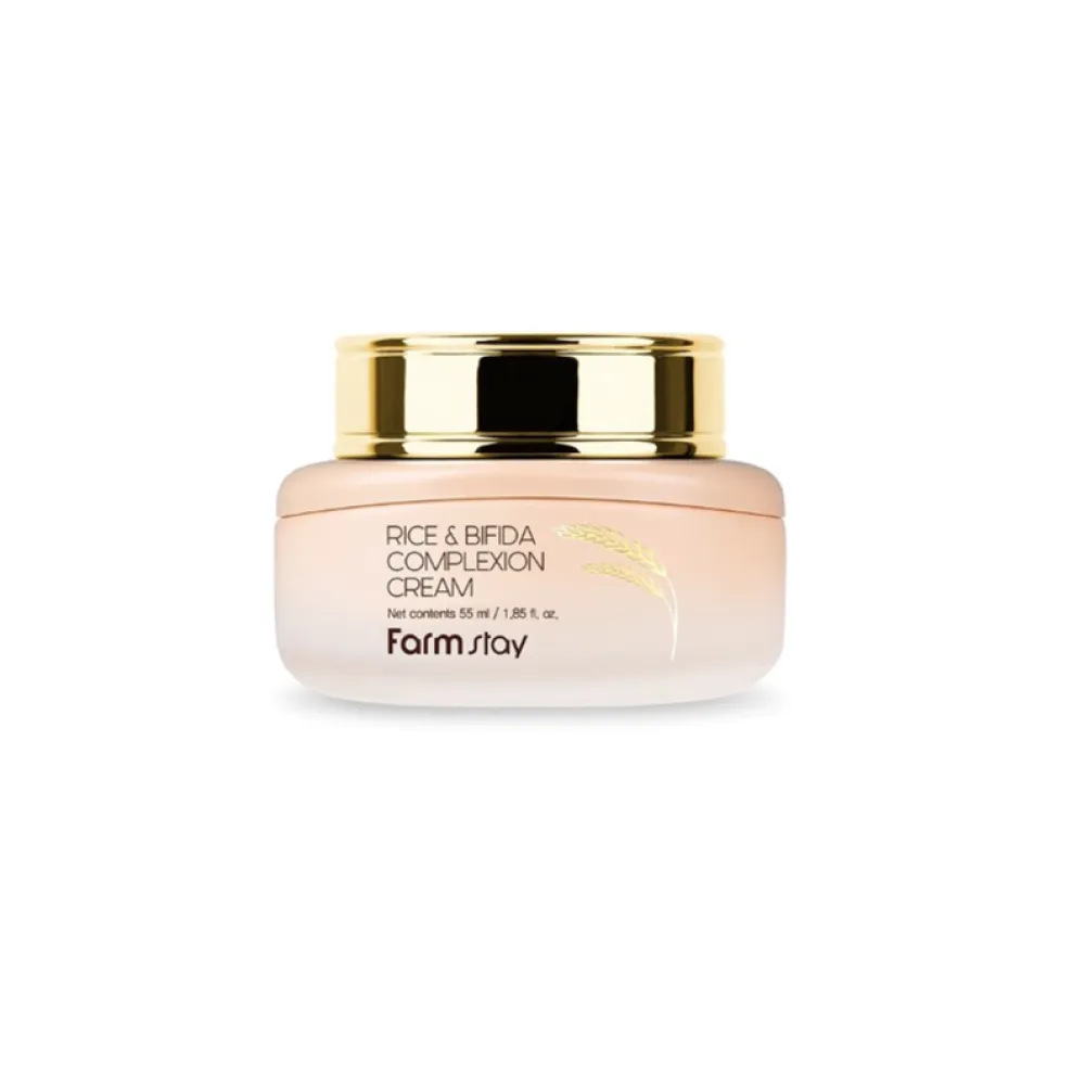 FarmStay Rice&Bifida Complexion Perfect cream - Atjaunojošs sejas krēms ar bifidobaktērijam, 55ml