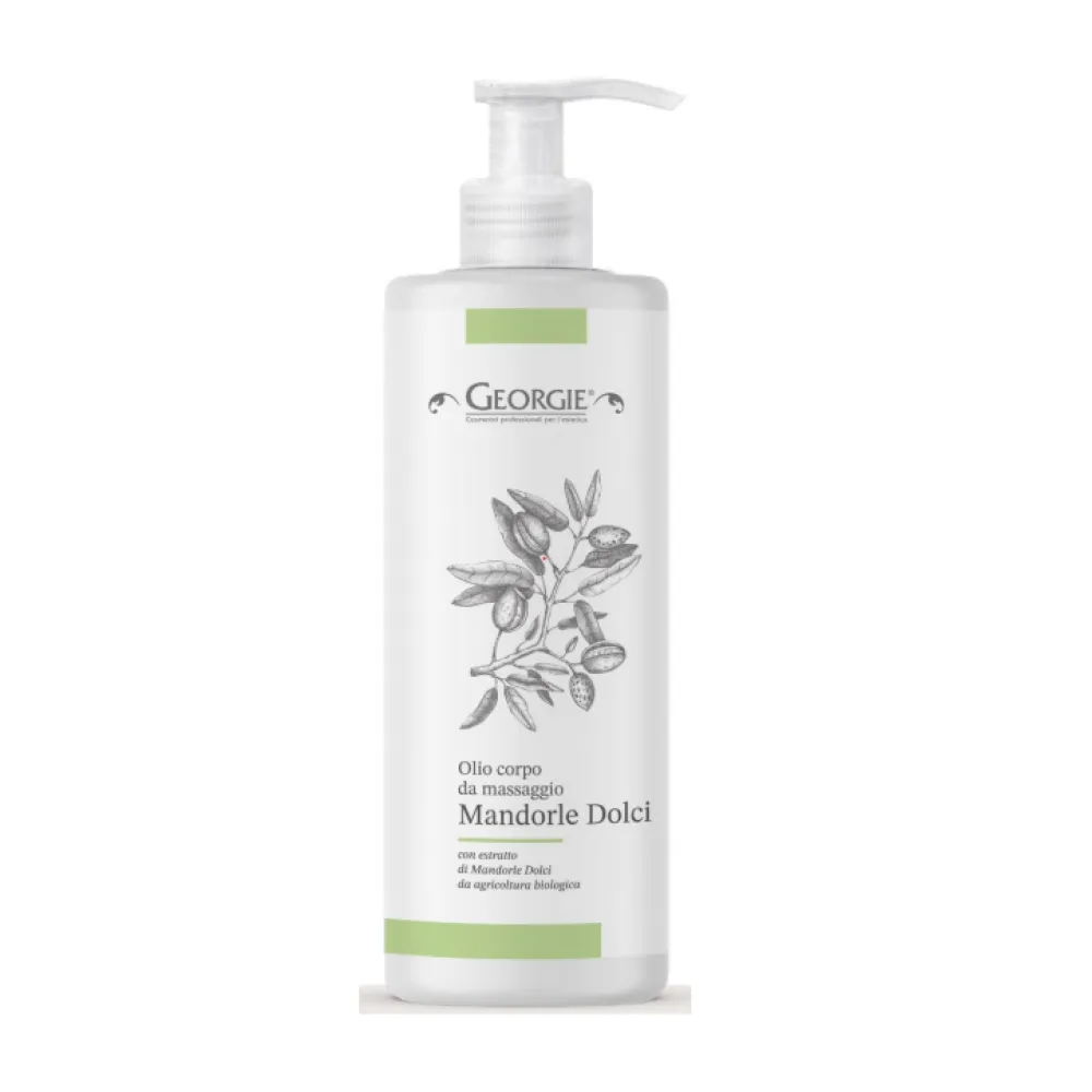 GEORGIE Eļļa masāžai neitrāla, BIO Saldo Mandeļu, 500ml