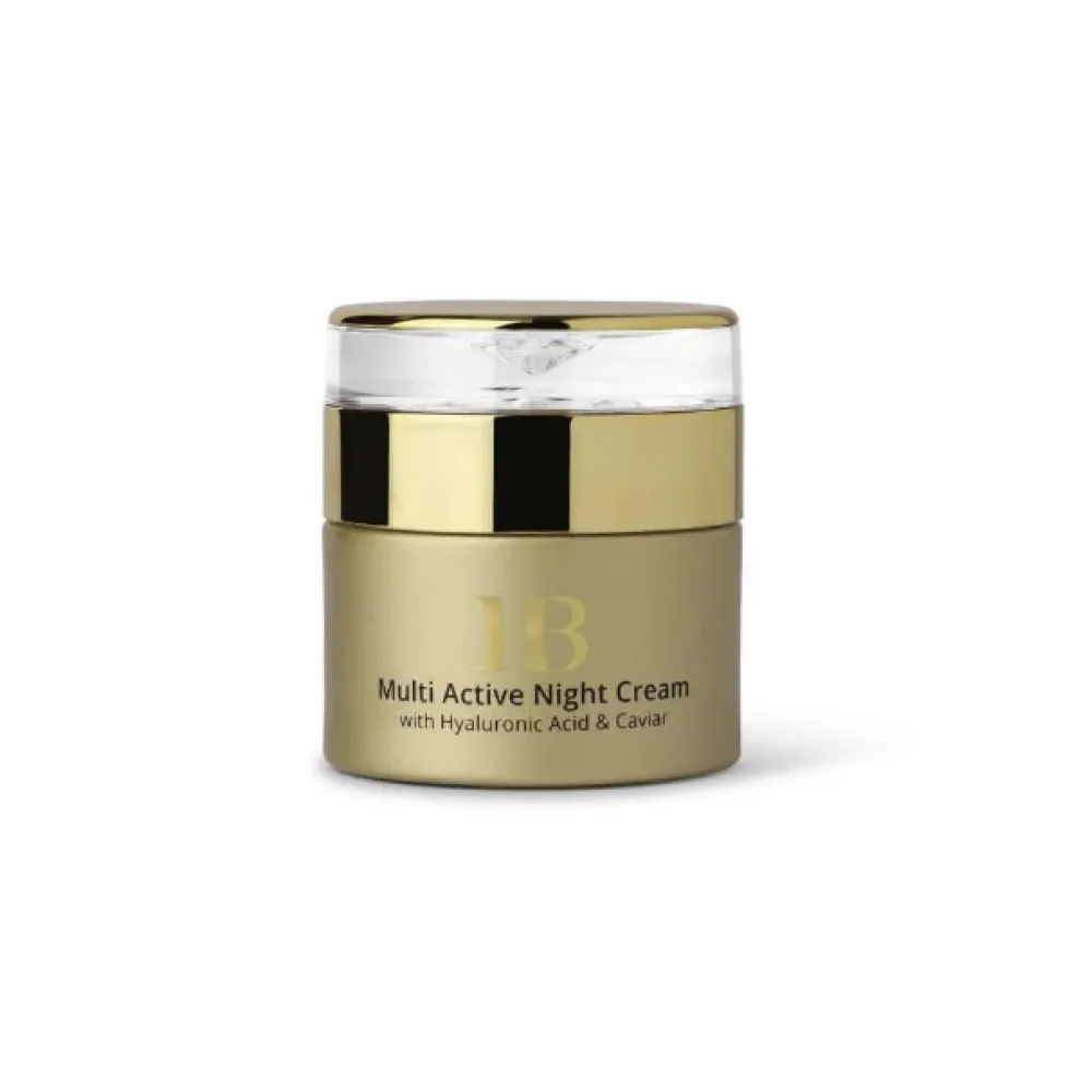 H&B PREMIUM LINE Multi-Active Night Cream with Hyaluronic acid and Caviar Extract - Aktīvs nakts sejas krēms ar hialuronskābi un kaviāra ekstraktu