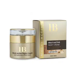 H&B PREMIUM LINE Multi-Active Night Cream with Hyaluronic acid and Caviar Extract - Aktīvs nakts sejas krēms ar hialuronskābi un kaviāra ekstraktu