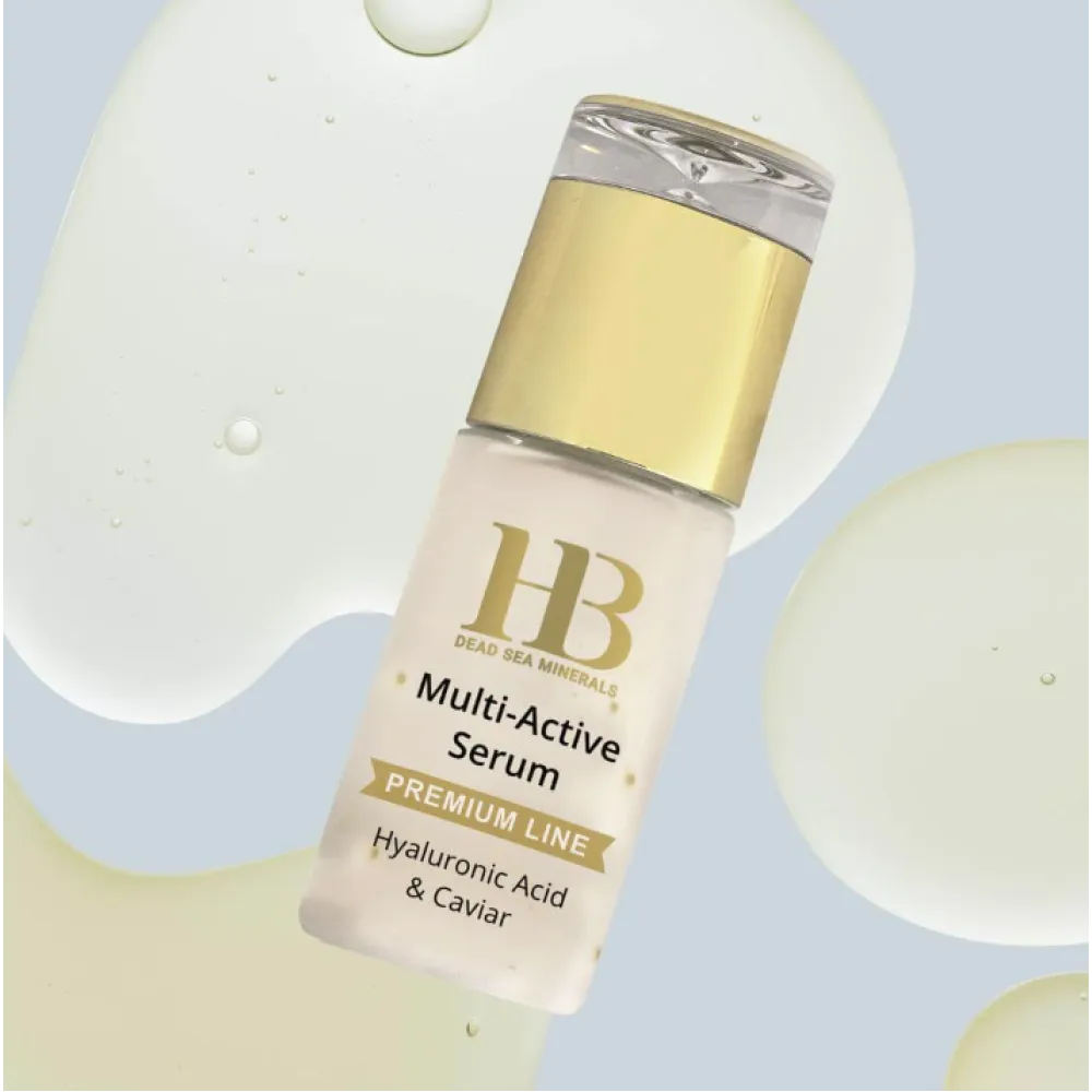 H&B Multi-Active Serum with Hyaluronic acid and Caviar - aktīvs sejas serums ar hialuronskābi un ikriem
