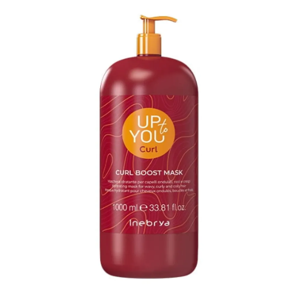 Inebrya UP to YOU Curl Boost Mask - Mitrinoša matu maska cirtainiem matiem, 1000ml Inebrya UP to YOU Curl Boost Mask - Mitrinoša matu maska cirtainiem matiem, 1000ml