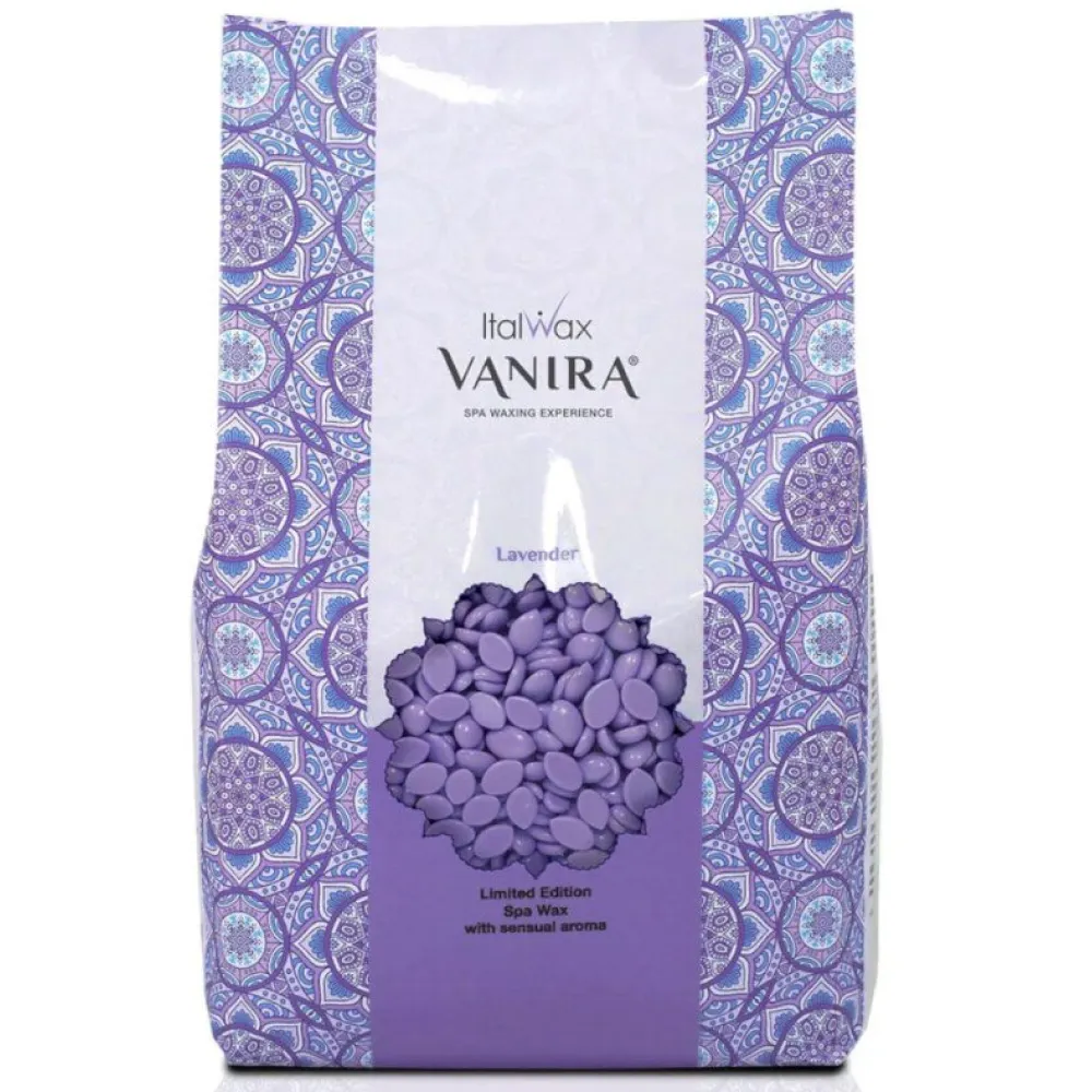 ItalWax VANIRA Lavender - Cietais vasks granulās ar lavandu, 1000gr.