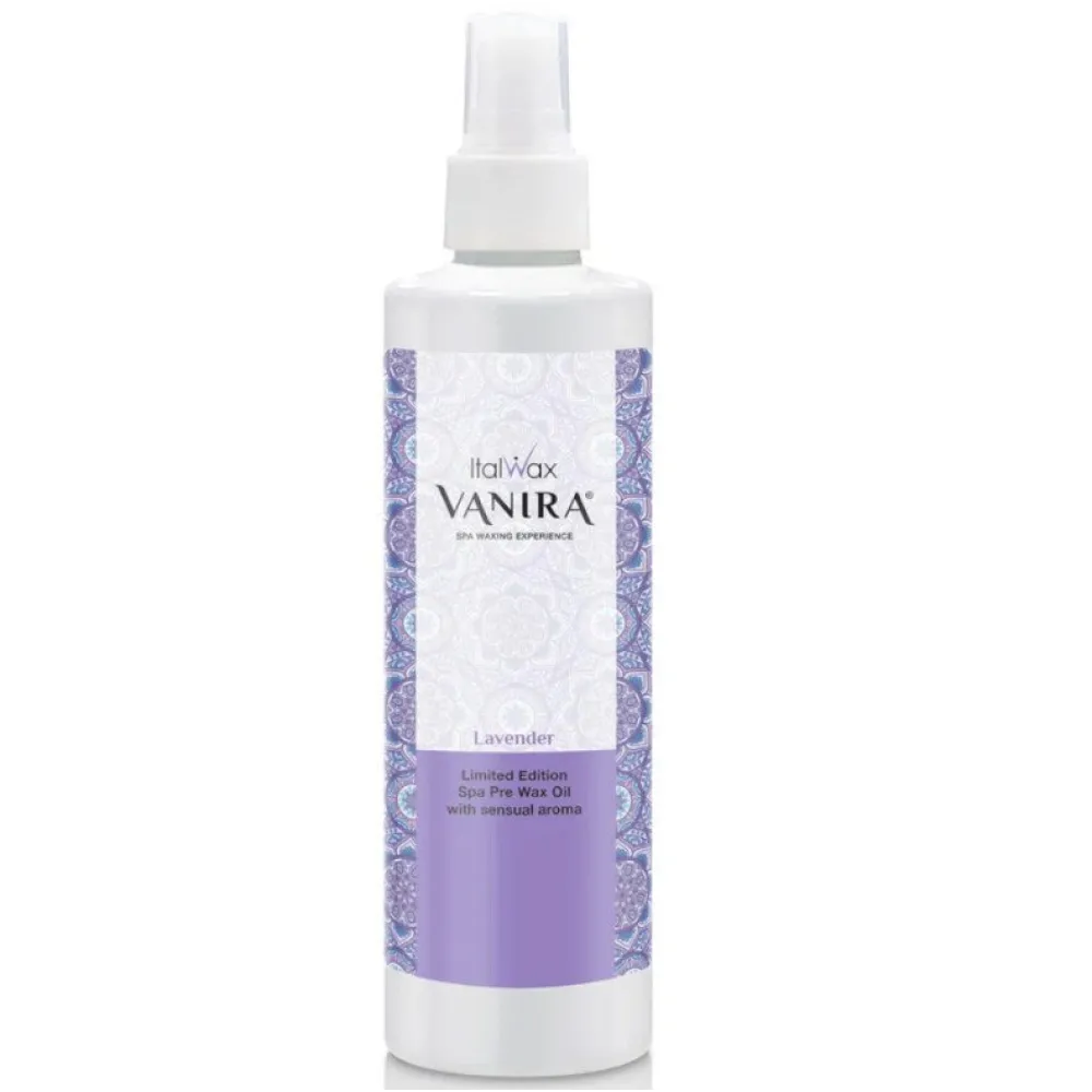 ItalWax VANIRA Pre Wax LAVANDA Oil - Pirms depilācijas eļļa ar lavandu, 250ml