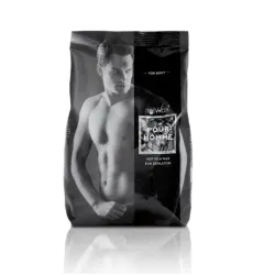 ItalWax Hot Film Wax Pour HOMME - Caurspīdīgs plēves vasks Vīriešiem, 1000g