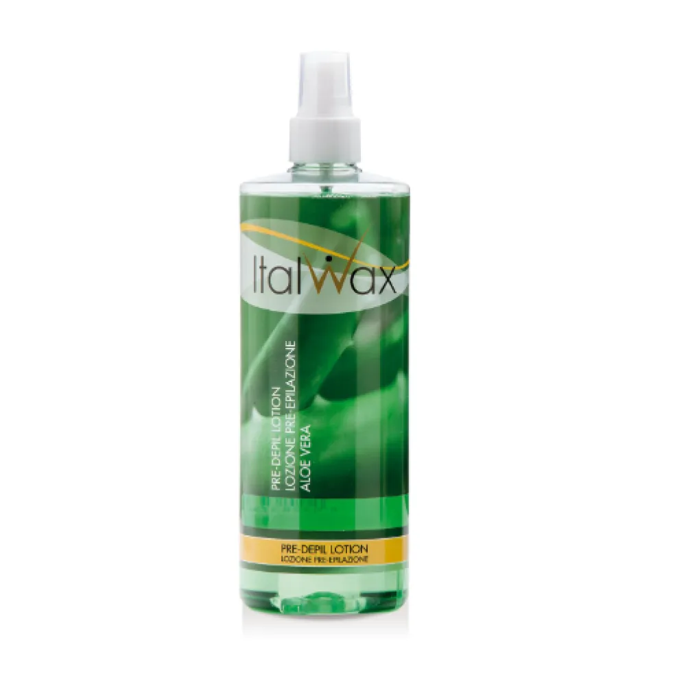 ItalWax PRE-DEPIL lotion ALOE VERA - Лосьон перед депиляцией, с алоэ, 500ml