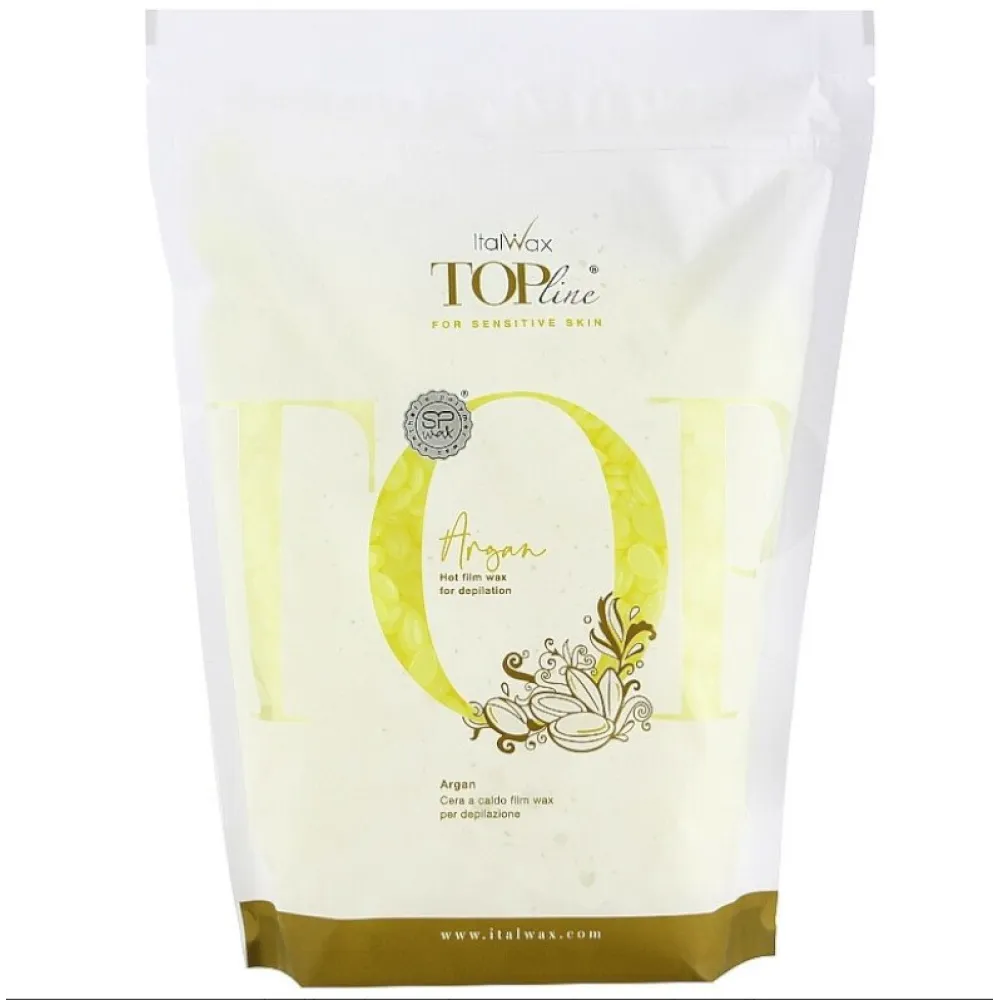 ItalWax Top Formula ARGAN - Cietais vasks granulās jutīgai ādai, 750gr.