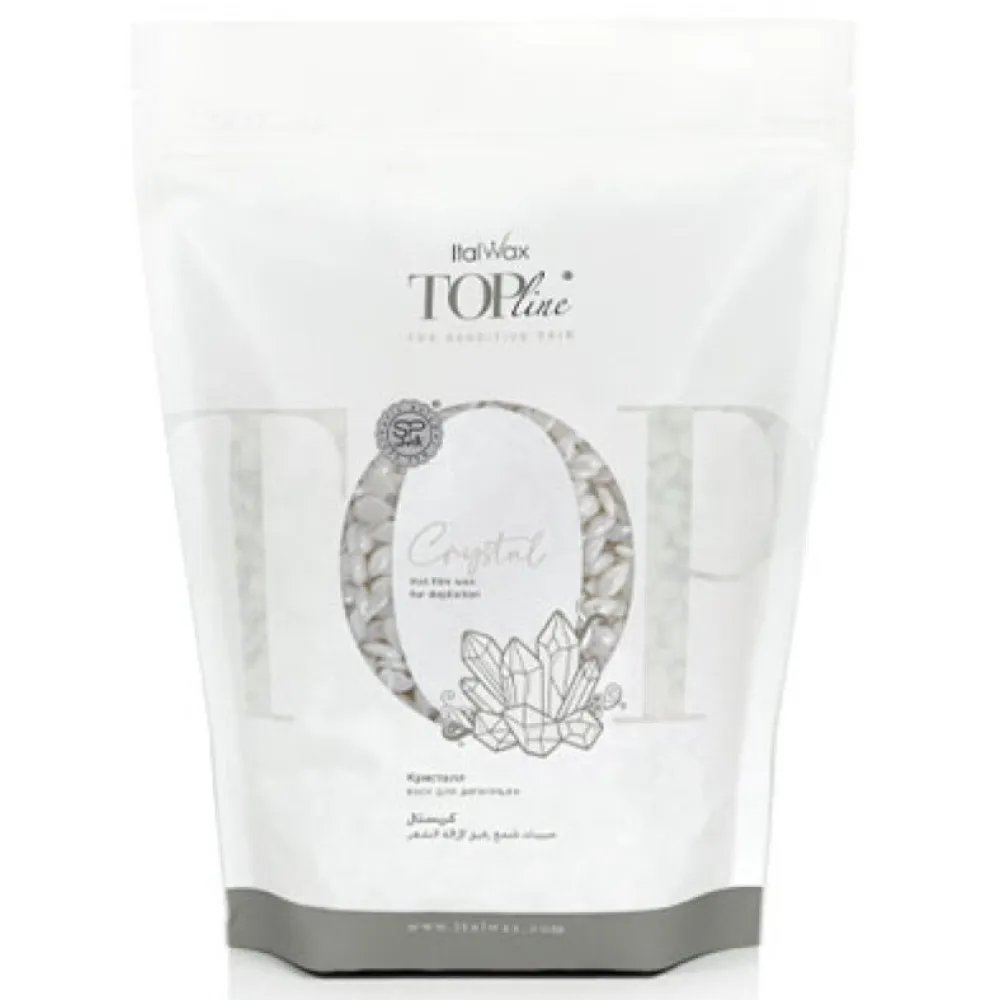 ItalWax Top Formula CRYSTAL - Cietais vasks granulās jutīgai ādai, 750gr.