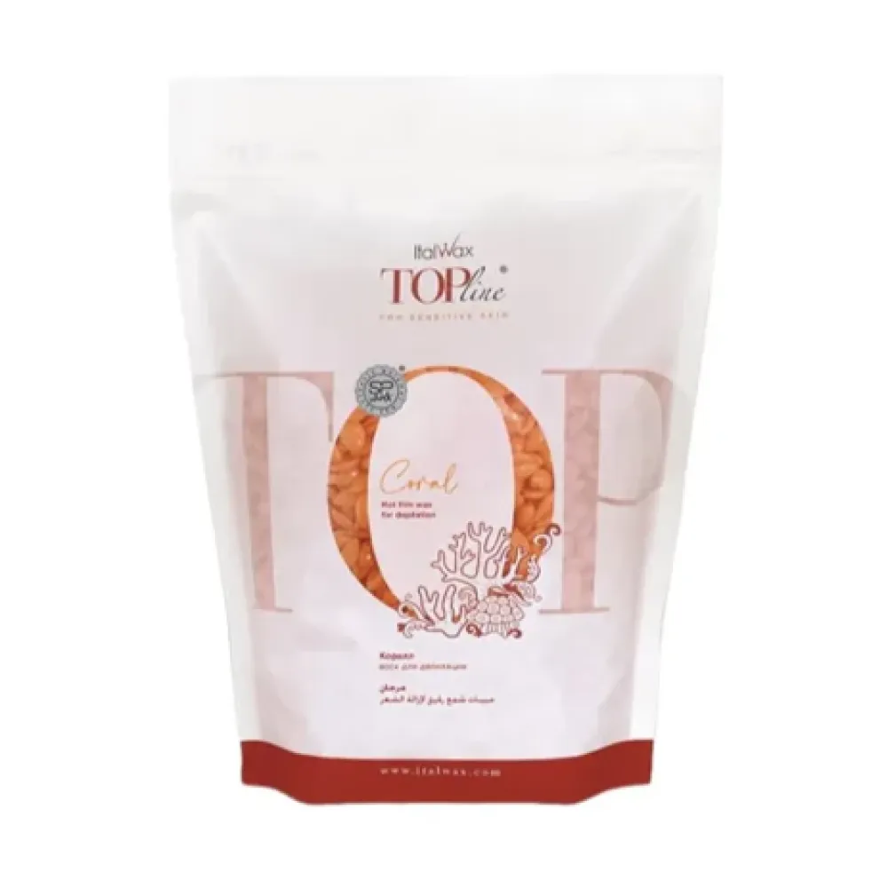 Italwax Top Formula Coral 750g - Karsts plēves vasks granulās Italwax Top Formula Coral 750g - Karsts plēves vasks granulās