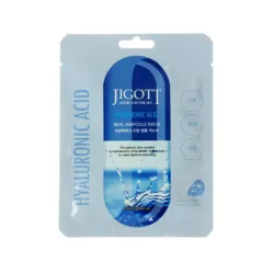 Jigott Hyaluronic Acid Real Ampoule Mask - Auduma maska sejai, 27ml
