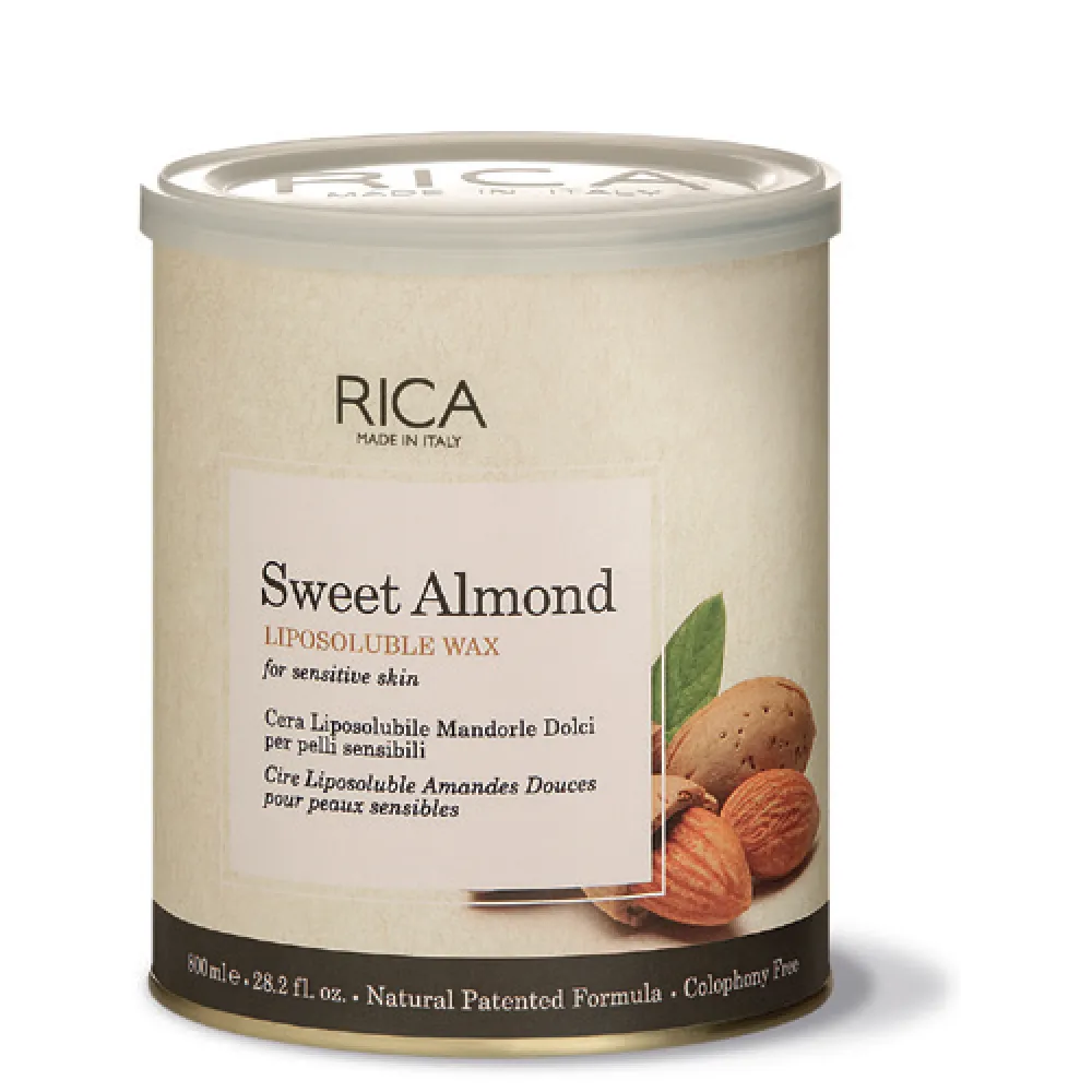 RICA Sweet Almond wax - Mandeļu vasks, 800ml RICA Sweet Almond wax - Mandeļu vasks, 800ml